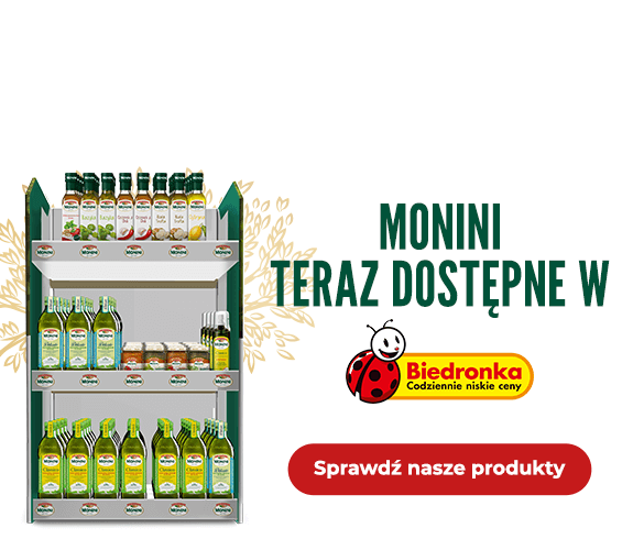 Monini dostępne w biedronce