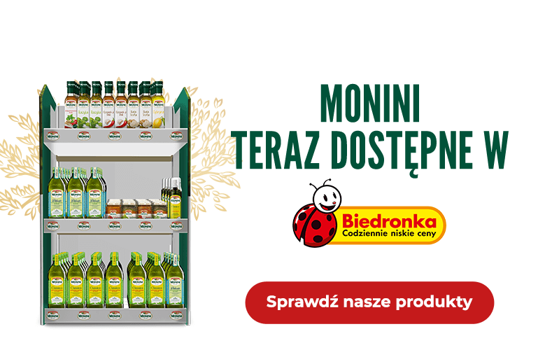 Monini dostępne w biedronce
