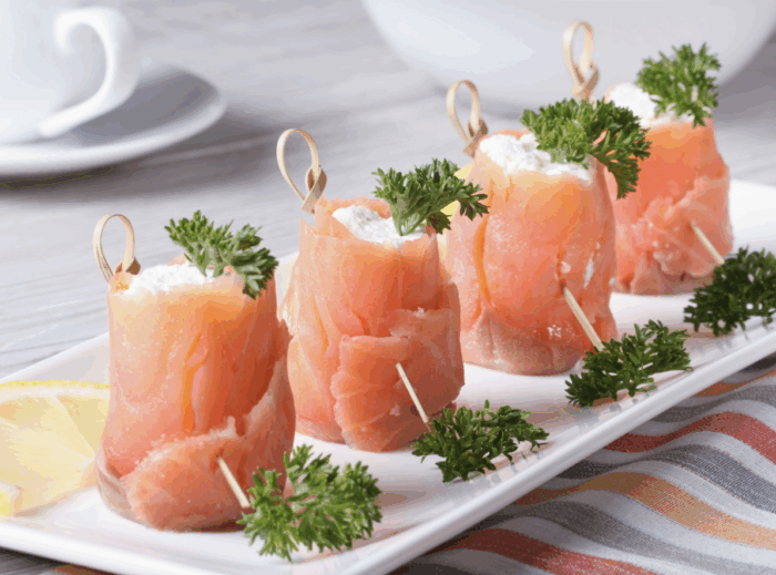 Zalmcarpaccio met balsamico glazuur