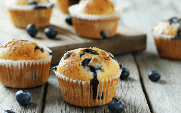 Blåbärsmuffins