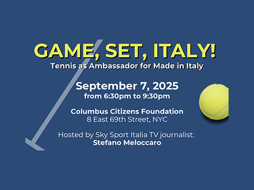 Monini is proud to be among the Main Sponsors of the event that will take place after the US OPEN final game.